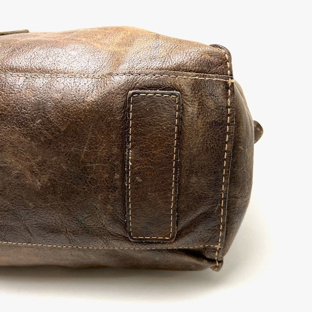 Frye Distressed Tan Leather Hobo Bag - Picture 11 of 16